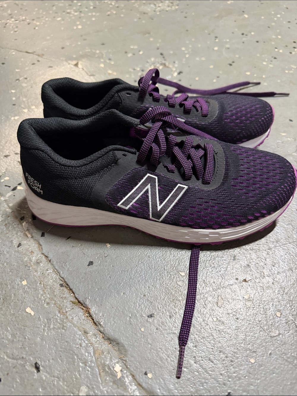 New Balance Women's Athletic Shoes in Purple and Black - Picture 3 of 5